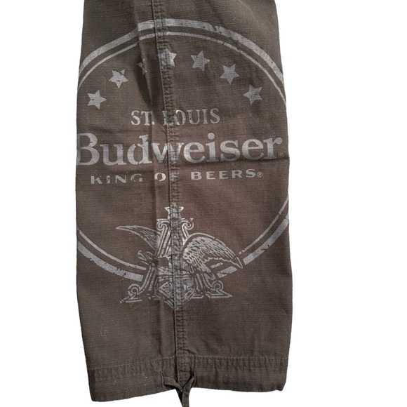 PacSun Budweiser Collab Cargo Pants in Black. Size 34. NWT - Picture 3 of 10
